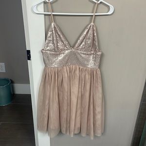 Sequin and tule party dress